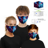 Disposable protective 3D cloth fashion half face mask with filter