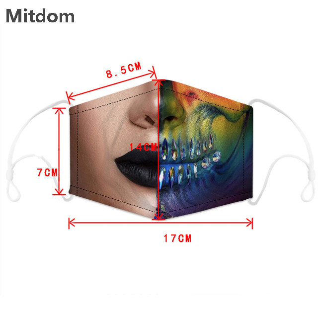 Hot selling dustproof washable adjustable fashion face mask with filter
